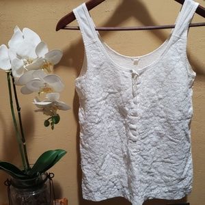 {J.Crew} Lace tank